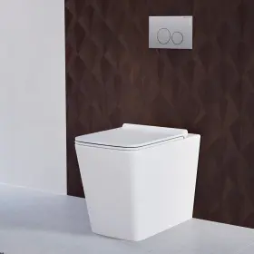 Swiss Madison 810082331974 Concorde Back To Wall Concealed Tank Toilet Bowl Bundle In White