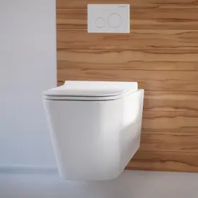 Swiss Madison 858169007077 Concorde Wall Hung White Toilet Bowl