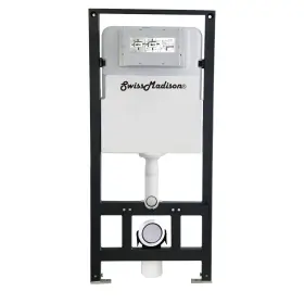 Swiss Madison 858169007114 Wall Hung Toilet Concealed Tank Carrier 2x6 Black