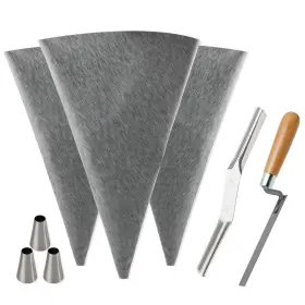 Yjus011-grey Tahikem 3 Pack Tile Grout Masonry Mortar Bag 12 By 24 Heavy Duty Cement Seal