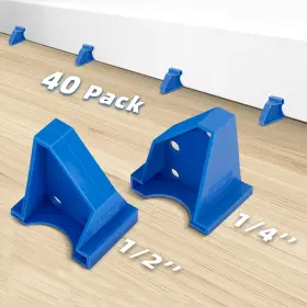 Tanzfrosch 747492852075 Upgraded 40 Pack Flooring Spacers Laminate Installation Kit With 1/4