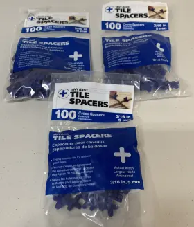 5405 Tavy Basix Cross Tile Spacers 3/16in 5mm 100pc Pack Brand New 3 Packages Bn2