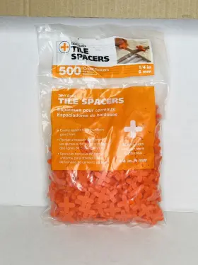 5456 Tavy Basix Cross Tile Spacers 1/4in- 6mm 500 Pc. Pack New