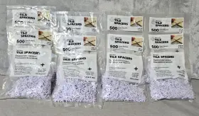 Tavy 645382054540 Lot 8 Bags Basix Cross Tile Spacers 1/8 Inch / 3mm 500 Each 4000 Total