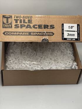 Tavy 86366-99105 2-sided Tile Spacers Ceramic Floor 1/8 Inch Grout Width 500ct