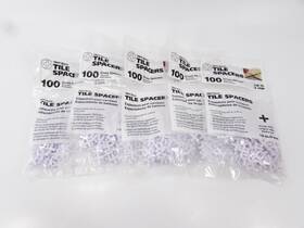 Tavy Basics 5404 Tile Cross Spacers New 5 Packs Of 100 Basix 1/8 Inch 3mm 500 Total
