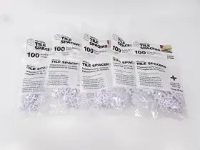 5404 Tavy Basics Tile Cross Spacers New 5 Packs Of 100 Basix 1/8 Inch 3mm 500 Total