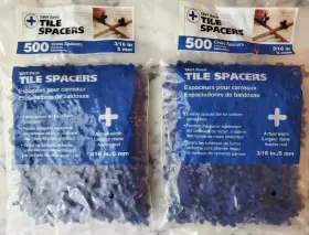 Tavy Basix 645382054557 2 Pack Of 500 Cross Plastic Tile Spacer 3/16 Inch 5mm 1 000 Total