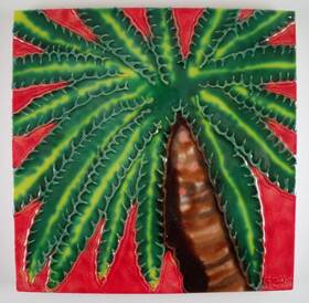 Tcitiles 1778d Tropical Island Palm Tree Ceramic Tile Art 6x6 Inches
