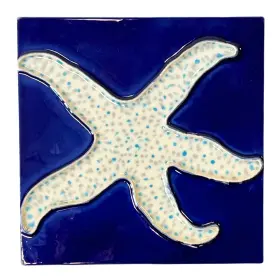 2527d Tcitiles Starfish Of The Sea Blue And White Ceramic Tile Art 6x6 Inches 2527d Tcitiles Starfish Of The Sea Blue And White Ceramic Tile Art 6x6 Inches