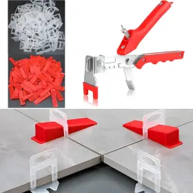 8-3mm-comb Teantech Fba-1/8-3mm-comb 1/8 Inch Tile Leveling System Kit 600pcs Leveler Spacers Clips 150pcs Reu