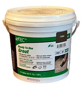 Tec 720468353929 Premixed Ready To Use Grout 647 - 1/2 Gal. Coffee