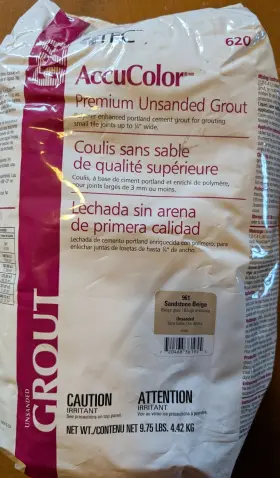 Tec 720468361955 Accucolor Premium Unsanded Grout 9.75lb Nonsanded #961 Sandstone Beige