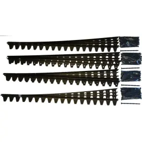 Fp-pes96 Technoflex Plastic Edging 2.25 Inch W Pvc Individual Hardware Flexible 24-pack Black