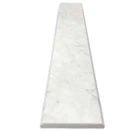 Tenedos 745572540386 Carrara Marble Doorway Floor Transition Threshold Saddle Polished 4 X
