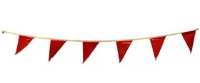 03-400-105 The Cortina Companies Osha Approved Pennant Flags - For Use With Roof Warning Line