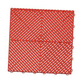 The Recreational Group 810032313241 Ribtrax Pro Interlocking Garage Floor 24 Pack Racing Red Tile