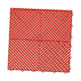 The Recreational Group 810032313241 Ribtrax Pro Interlocking Garage Floor 24 Pack Racing Red Tile