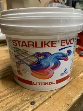 The Tile Doctor 052283880017 Starlike Evo Epoxy Grout Bianco 100 Assoluto 2.5 Kg - 5.5 Lbs