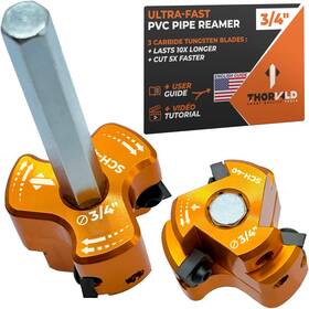 Thorvald Prs1-us Pvc Pipe Reamer Triforce - With Tungsten Carbide Blades Video Tuto