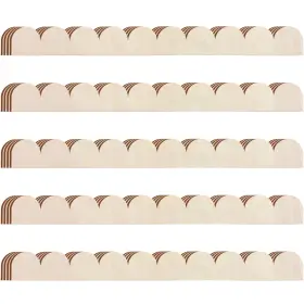 Mii-threehoney-1638 Threehoney 24 Pack Unfinished Scalloped Decorative Wood Trim Edge D Mii-threehoney-1638 Threehoney 24 Pack Unfinished Scalloped Decorative Wood Trim Edge D