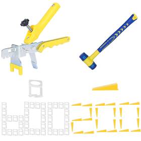Threetwone Qz01 1/32 Inch Tile Leveling System Kit 600 Spacers And 200 Reusable Wedges With Fl