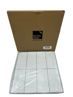 Tic Tac Tiles 850005604921 Subway White 12 X Peel And Stick Mosaic Wall Tile Backsplash 10pc
