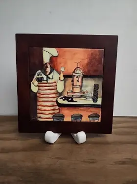 15-3183 Tile Mural Store Ceramic Backsplash Coffee Kitchen Roasting Pierre H1