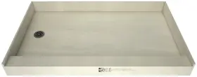 3060lspvc-13-2-4-bn Tile Redi 3060lspvc-13-2-4 Base 60 Inch X 30 Rectangular Shower - Nickel
