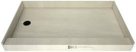 Tile Redi 3260lspvc-15-2-4-mb 3260lspvc-15-2-4 Base 60 Inch X 32 Rectangular Shower - Black