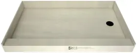 3754rpvcmb Tile Redi 3754rpvc Base 54 Inch X 37 Rectangular Shower - Black