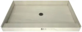 3760c-pvc-bn Tile Redi 3760c-pvc Base 60 Inch X 37 Rectangular Shower - Nickel