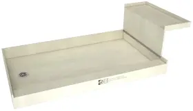 Tile Redi 810023578192 P3048lrb30kit Baseftn Bench 60 Inch X 30 Rectangular Shower - Black