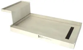 Tile Redi 810023578291 Rt3248rrb32kit Baseftn Bench 60 Inch X 32 Rectangular - Bronze