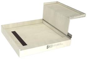 Tile Redi 810023578376 Rt4848lrb48kit Baseftn Bench 60 Inch X 48 Rectangular - Bronze