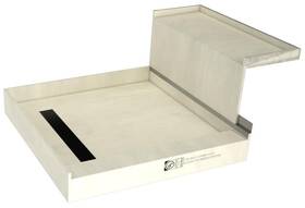 Tile Redi 810023578383 Rt4848lrb48kit Baseftn Bench 60 Inch X 48 Rectangular - Black