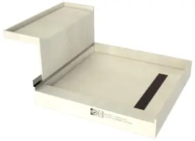 Tile Redi 810023578437 Rt4848rrb48kit Baseftn Bench 60 Inch X 48 Rectangular - Bronze