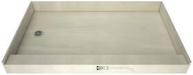 Tile Redi P3672lpvc Base 72 Inch X 36 Rectangular Shower - Chrome