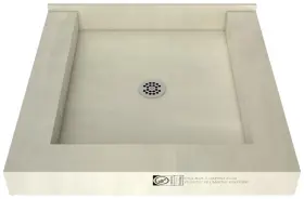 P4848cdtpvc Tile Redi Base 48 Inch X Square Shower - Chrome