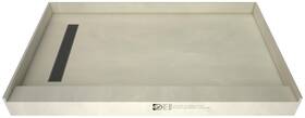 Tile Redi Rt3248l-pvc-bn Rt3248l-pvc Trench 48 Inch X 32 Rectangular Shower - Nickel