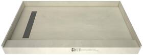 Tile Redi Rt3248l-pvc-sbn Rt3248l-pvc-s Trench 48 Inch X 32 Rectangular Shower - Nickel