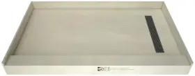 Rt3248r-pvc-bn Tile Redi Rt3248r-pvc Trench 48 Inch X 32 Rectangular Shower - Nickel