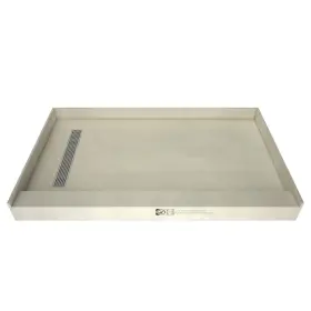 Rt3448l-pvc-sqpc Tile Redi Rt3448l-pvc-sq Trench 34 Inch X 48 Rectangular Shower - Chrome
