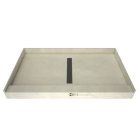 Tile Redi Rt3648c-pvc-bn Rt3648c-pvc Trench 48 Inch X 36 Rectangular Shower - Nickel