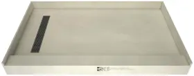 Rt3648l-pvc-bn Tile Redi Rt3648l-pvc Trench 48 Inch X 36 Rectangular Shower - Nickel