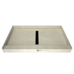 Tile Redi Rt3660c-pvc-mb Rt3660c-pvc Trench 60 Inch X 36 Rectangular Shower - Grey With Matte