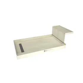 Rt4248l-tbn-rb42-kit Tile Redi Rt4248l-rb42-kit Baseftn Bench 60 Inch X 42 Rectangular - Tileable