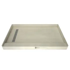 Rt4260l-pvc-sqpc Tile Redi Rt4260l-pvc-sq Trench 42 Inch X 60 Rectangular Shower - Chrome
