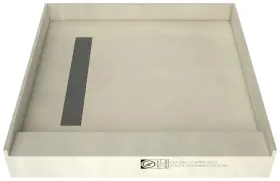 Rt4848lpvctt Tile Redi Rt4848lpvc Trench 48 Inch X Square Shower Base - Tileable