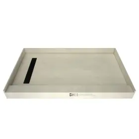 Rt4860l-pvc-mb Tile Redi Rt4860l-pvc Trench 60 Inch X 48 Rectangular Shower - Grey With Matte